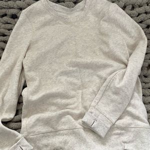 comfy tan sweatshirt